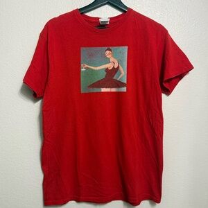Kanye West My Beautiful Dark Twisted Fantasy Rare Red Rap Tshirt M 20x26